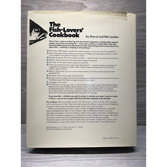 The Fish Lovers Cookbook by Sheryl London Vintage 1980 Over 300 Recipes 1st Ed - Picture 5 of 10